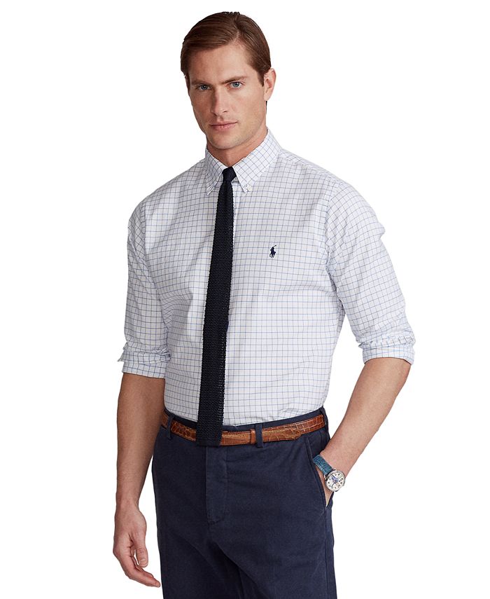 Polo Ralph Lauren Men's ClassicFit Checked Oxford Shirt Macy's