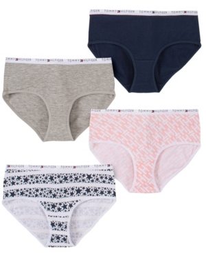 Tommy Hilfiger Big Girls Hipster Panty Pack of 4