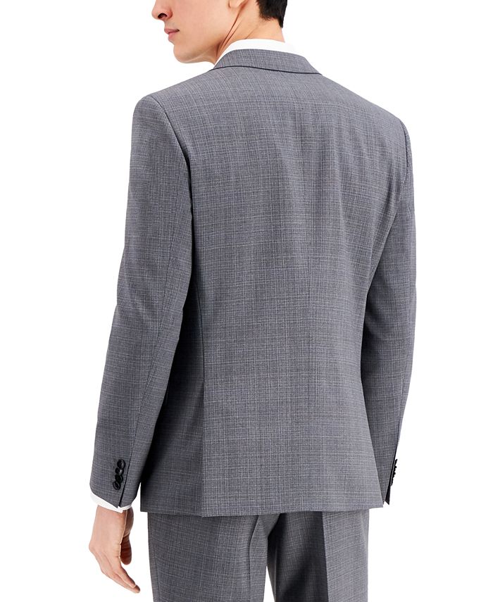 HUGO Men's Gray Slim-Fit Wool Suit Separate Jacket - Macy's