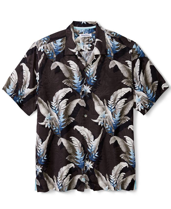 Tommy Bahama Men's Montego Blooms Palm Jacquard Floral-Print Camp Shirt ...