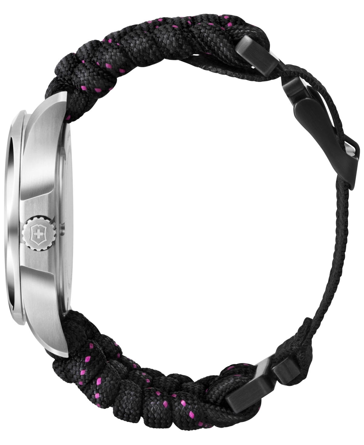 Shop Victorinox Women's I.n.o.x. V Black Paracord Strap Watch 37mm