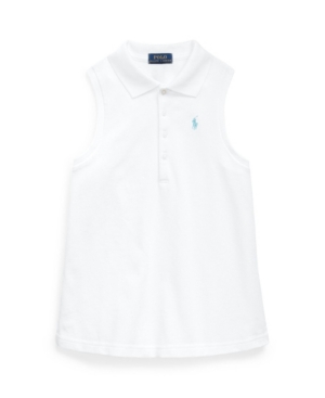 Toddler Girls Stretch Mesh Polo