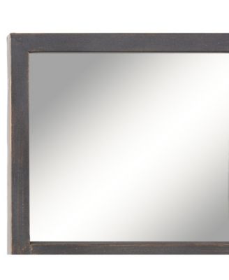 Industrial Metal Wall Mirror, 7.5" H x 51.5" L