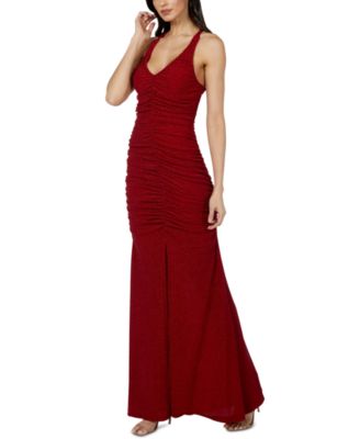 red maxi dress prom