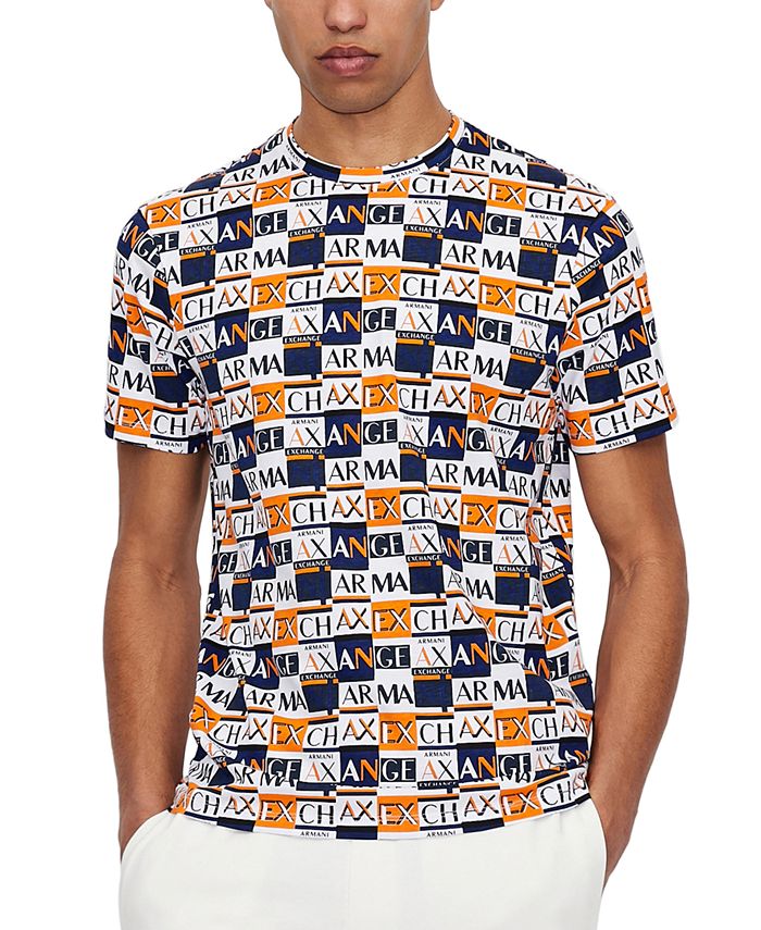 A|X Armani Exchange Men's Micro-Box Logo T-Shirt & Reviews - T-Shirts - Men  - Macy's