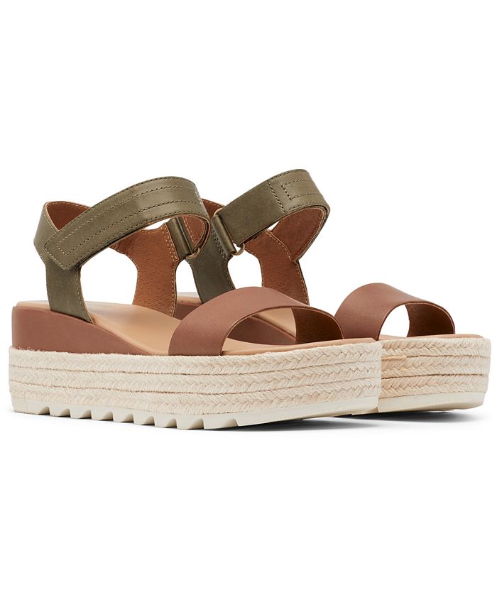 sorel flatform sandals