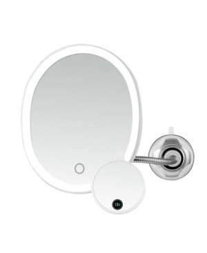 Ovente Lighted Flexible Makeup Mirror, 8.5" L X 7.25" W In White