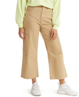 Levi's Women's High-Waist Wide-Leg Cropped Utility Pants