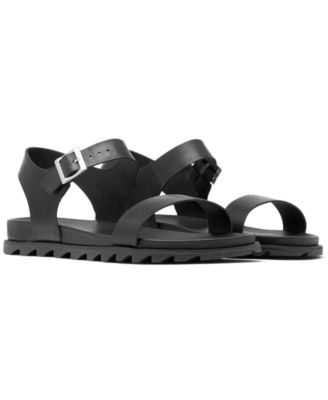 sorel black sandals