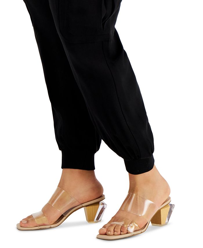 INC International Concepts Women's Calantha Clear Vinyl Dress Sandals ...