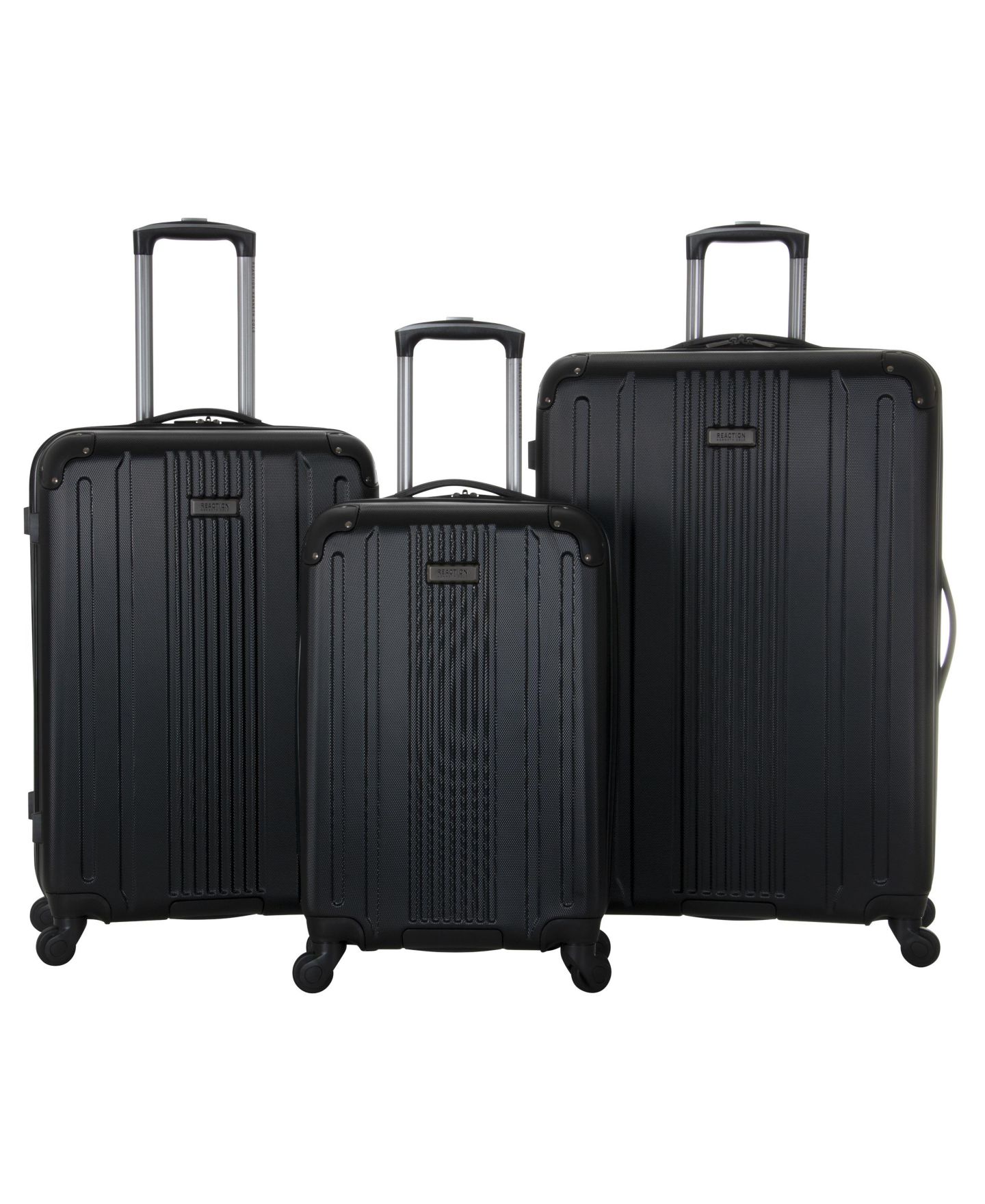 Чемоданы Kenneth Cole Reaction South Street 3 Piece Hardside Luggage Set, цвет: Чёрный — фото 1