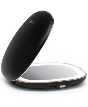 Fancii Mila Rechargeable Compact Mirror With Light In Black