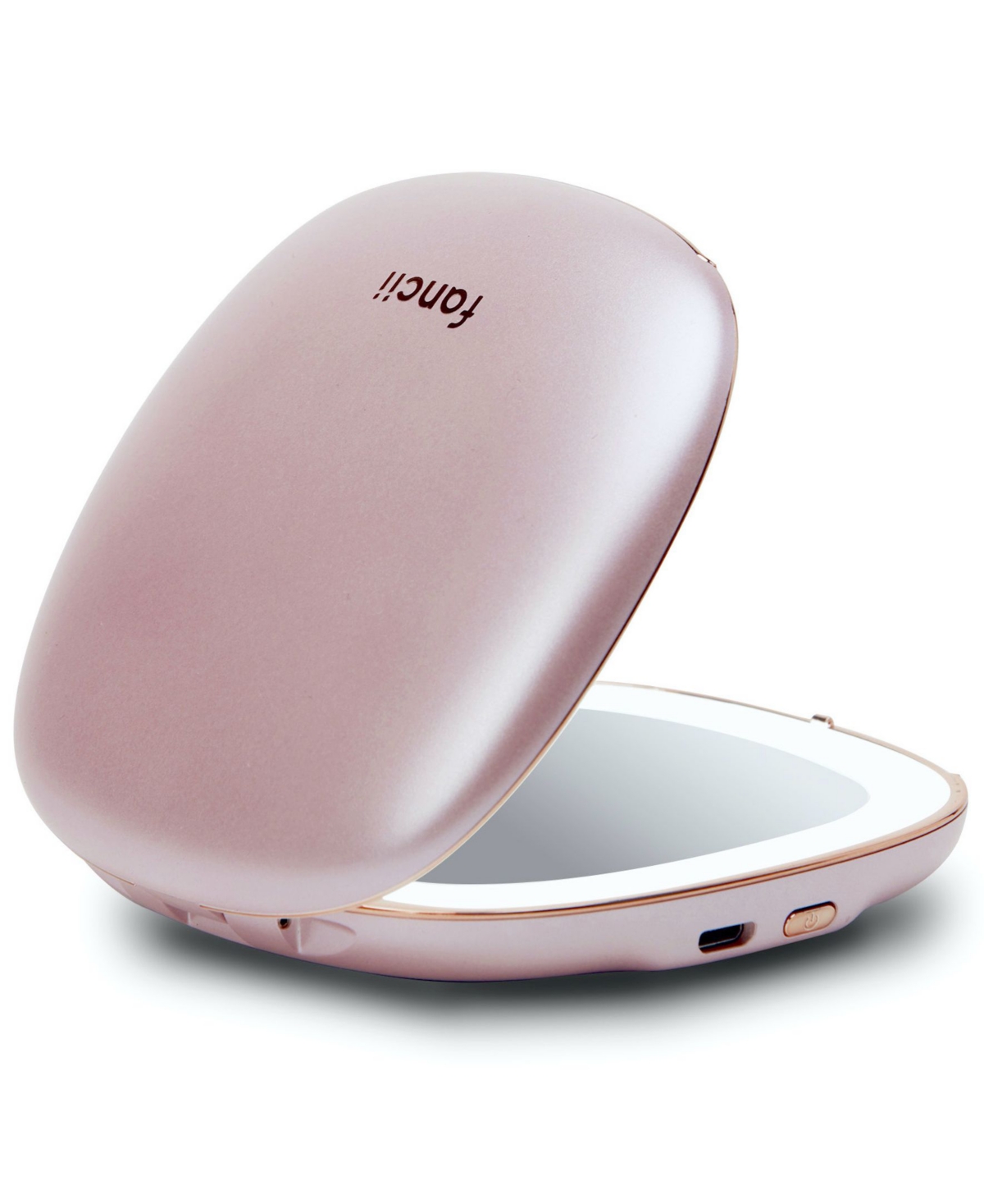 Mila Rechargeable Compact Mirror With Light - Pink