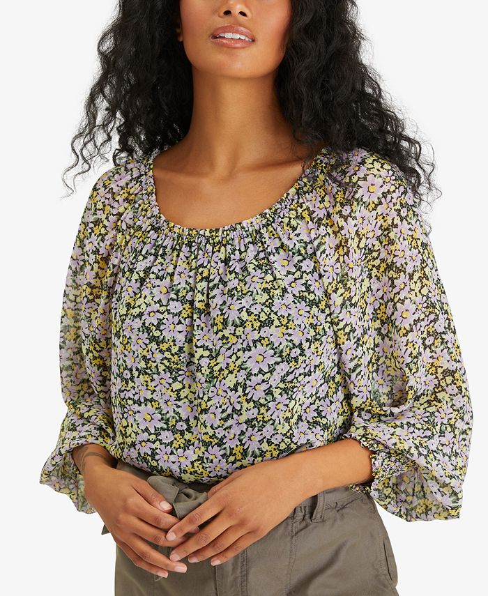 Sanctuary Sunshine Floral Printed Top Macy s