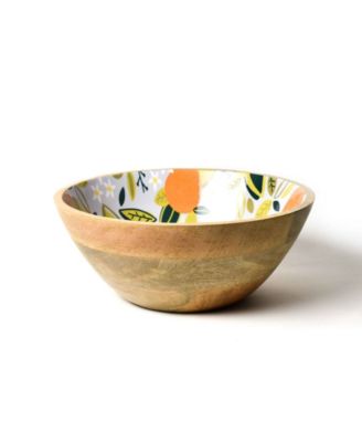 Coton Colors - Citrus Mango Wood Footed Bowl