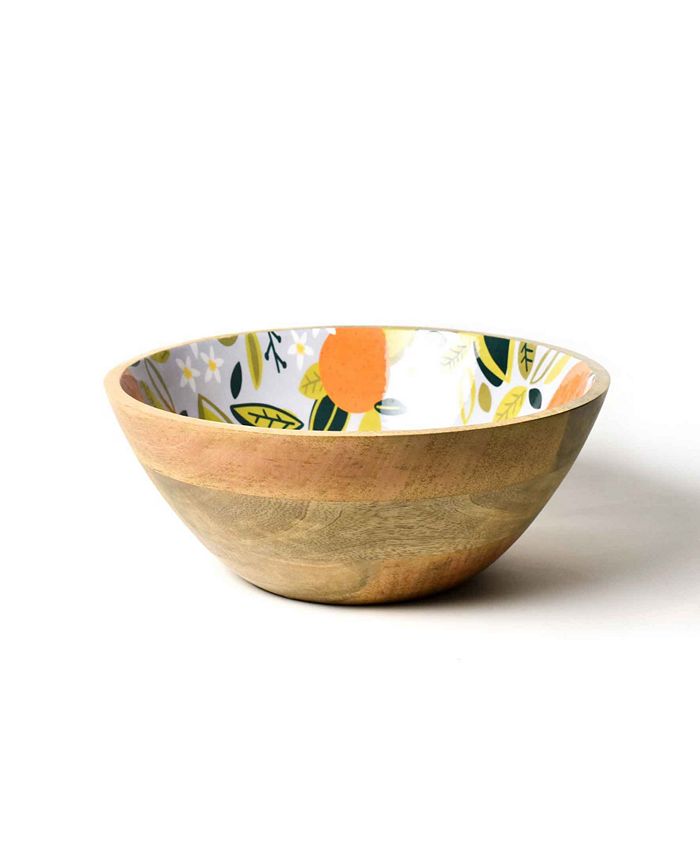 Coton Colors - Citrus Mango Wood Footed Bowl