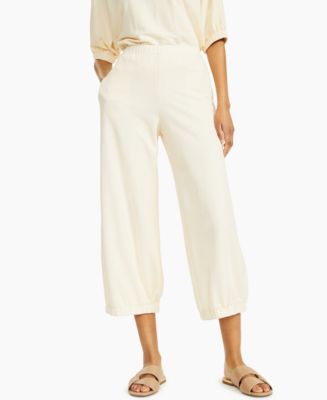 Alfani Textured Cropped Jogger Pants, Created for Macy's - Macy's