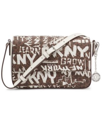 DKNY Bryant Medium Flap Camera Bag | In Coal (Schwarz) | Schulter- Oder Crossbody-Tasche Für Damen