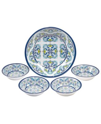 Certified International Certified Mosaic 5Piece Melamine Salad/Serving ...