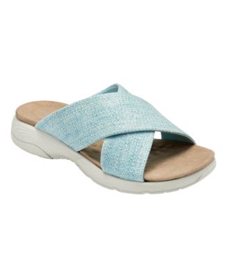 Easy Spirit Women's Taite Square Toe Casual Flat Sandals & Reviews ...