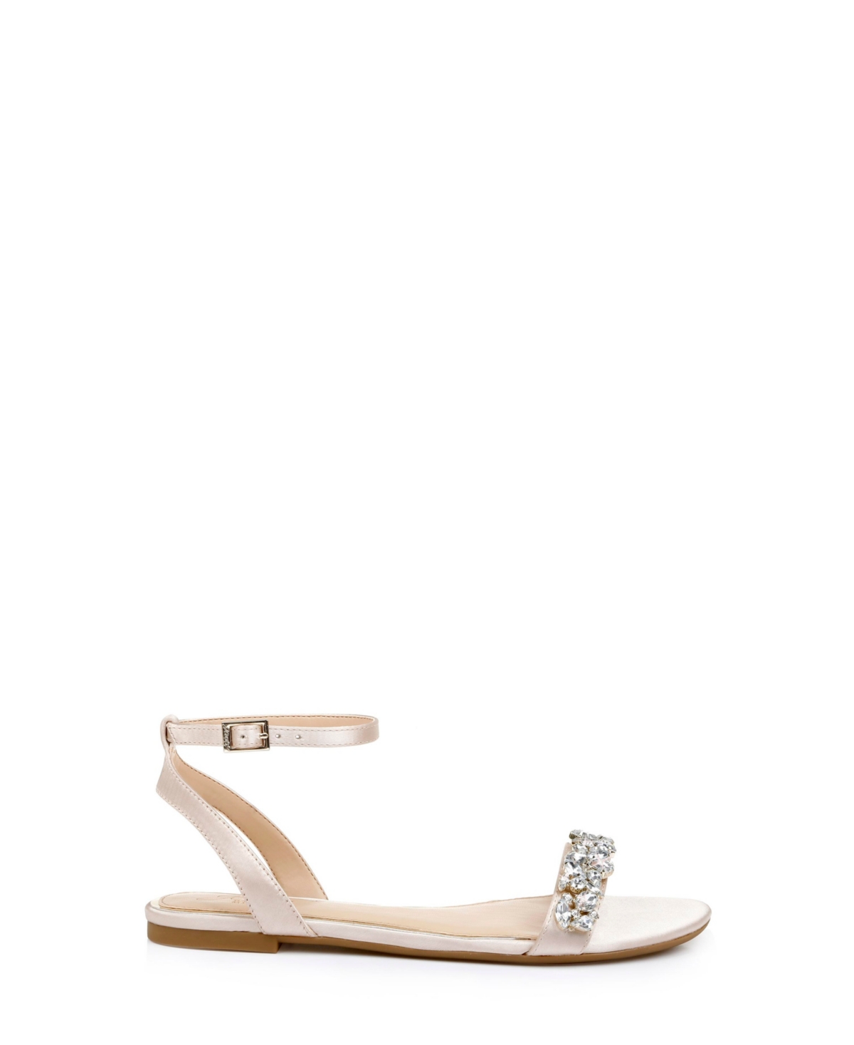 Jewel Badgley Mischka Women's Ohara Embellished Evening Flat Sandals