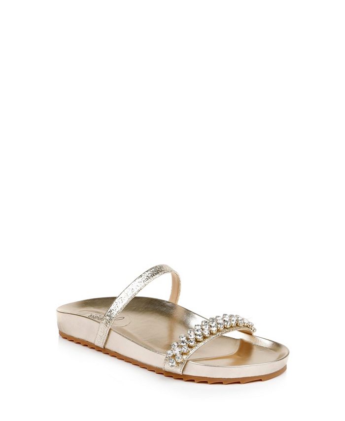 Jewel Badgley Mischka Ossie Slide Sandals Macy s