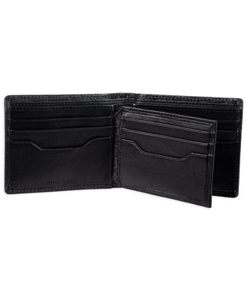 Calvin Klein Saffiano Leather Zip-Around Wallet - Macy's