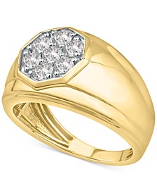 Men's Diamond Hexagon Cluster Ring (1 ct. t.w.)