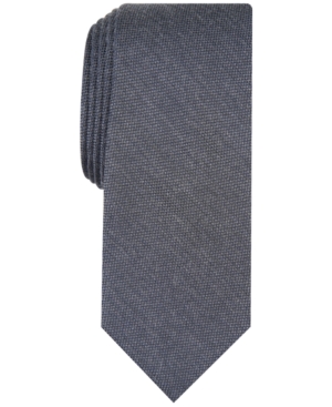 Bar Iii Men's Dunbar Solid Slim Tie, Created For Macy's In Charcoal
