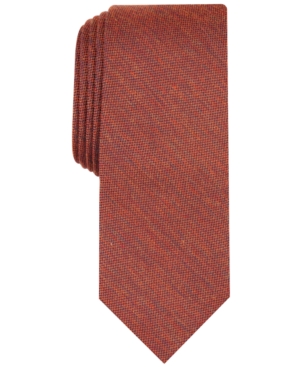 Bar Iii Men's Dunbar Solid Slim Tie, Created For Macy's In Cognac