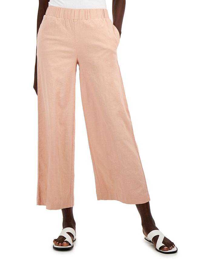 Alfani Petite Faux-Leather Pants, Created for Macy's - Macy's