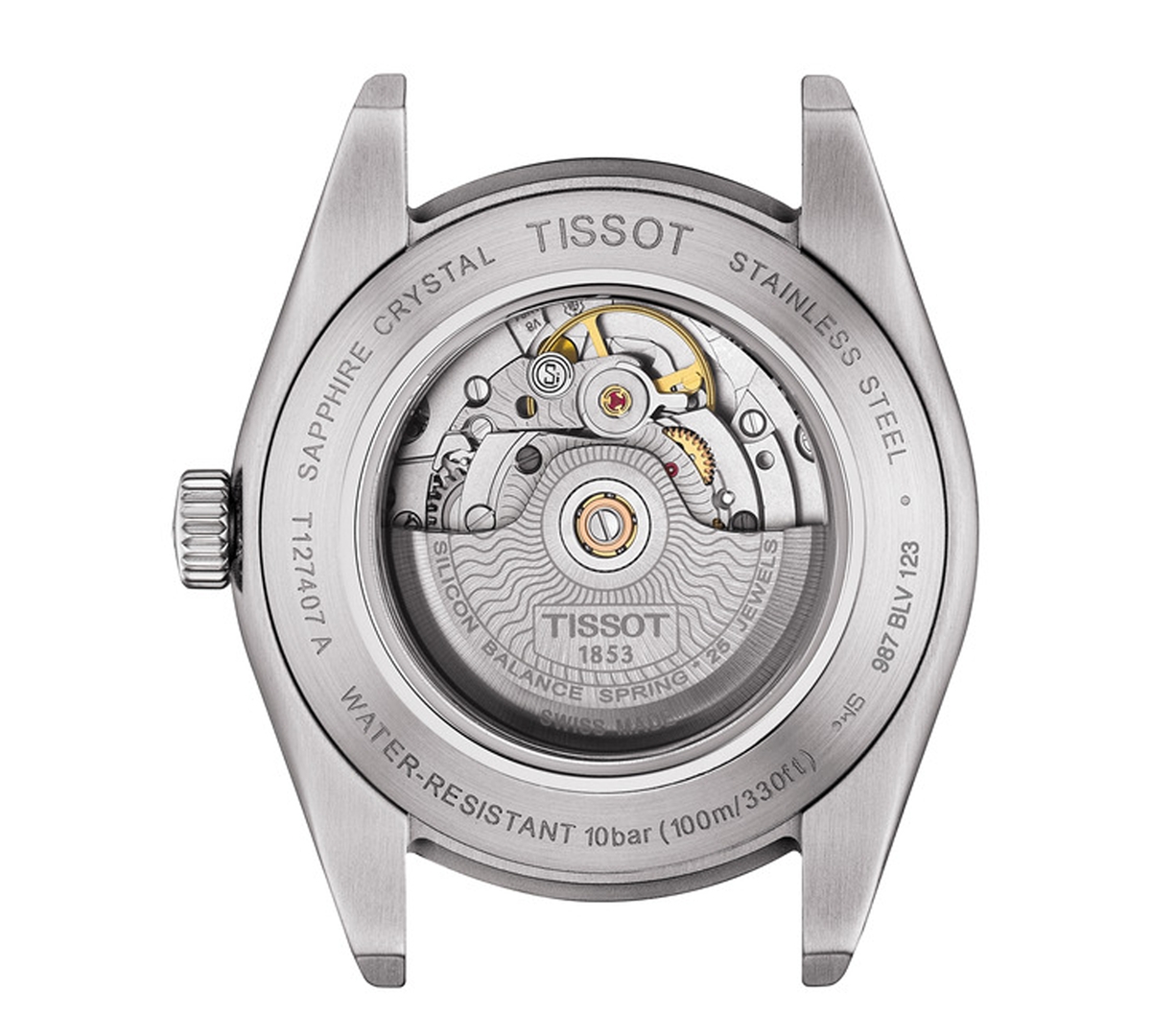 Tissot T1274071109101 Gentlemen Stainless-steel Automatic Watch In Green