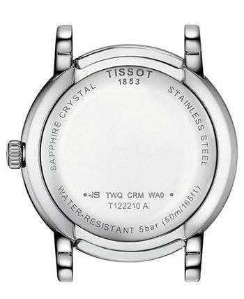 Tissot - Women's Swiss Carson Premium Lady Burgundy Leather Strap Watch 30mm