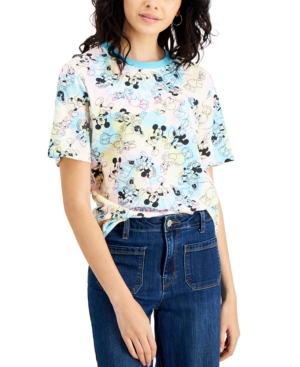 Disney Juniors' Summer Fun Mickey Mouse Tie-Dyed Graphic T-Shirt
