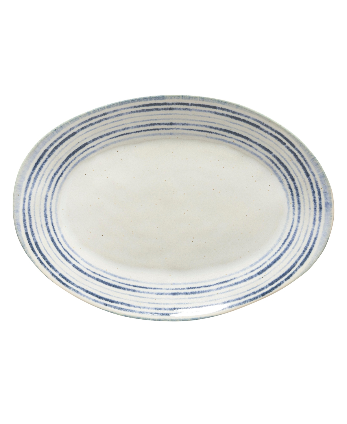 Casafina Nantucket Platter 16 Inch In Blue  White