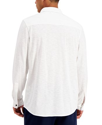 Regular Fit Textured-knit Shirt
