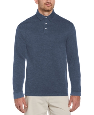 Pga Tour Men's Jacquard Long-Sleeve Polo