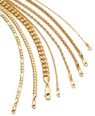 18 Polished Fancy Link Chain Necklace (1-3/8mm) in 14k Gold