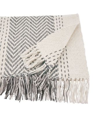 Table Runner with Kantha Stitch Design, 120" x 16"