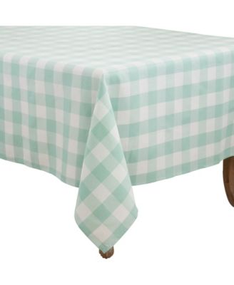 Buffalo Plaid Design Cotton Blend Tablecloth, 70" x 70"