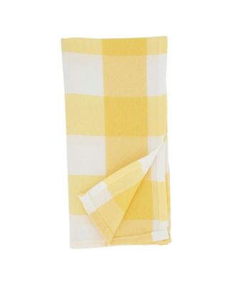 Buffalo Plaid Check Pattern Design Cotton Napkins, Set of 4, 20" x 20"