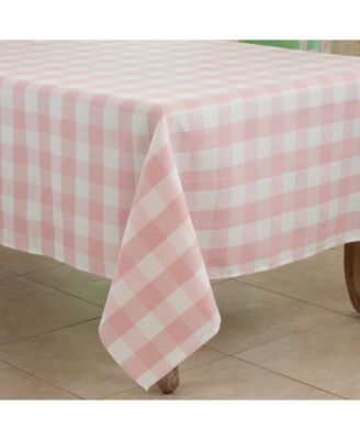 Buffalo Plaid Design Cotton Blend Tablecloth, 70" x 70"