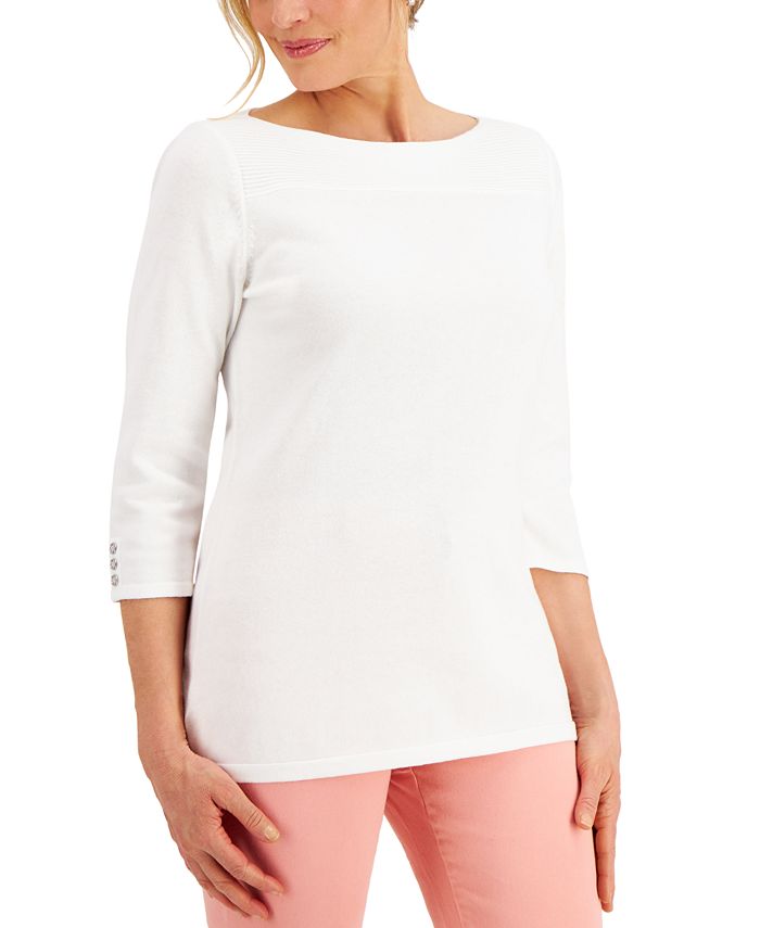 macys boat neck tops