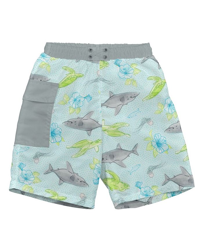 green sprouts Baby Boys Pocket Trunks with Built-in Reusable Swim ...
