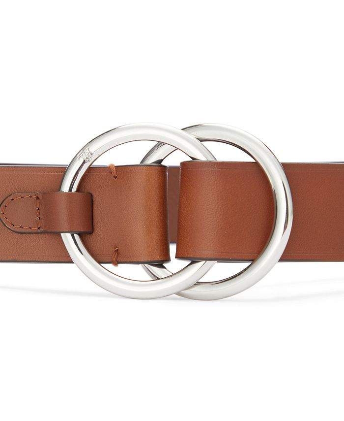 Lauren Ralph Lauren Double ORing Leather Belt Macy's