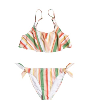Big Girls Color Party 2 Piece Flutter Bikini Set