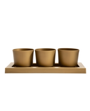 Bloem Trio Flight 3 Planter Pots with 14