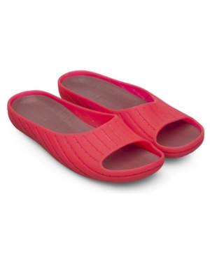 Camper Wabi Open Toe Slippers In Bright Red