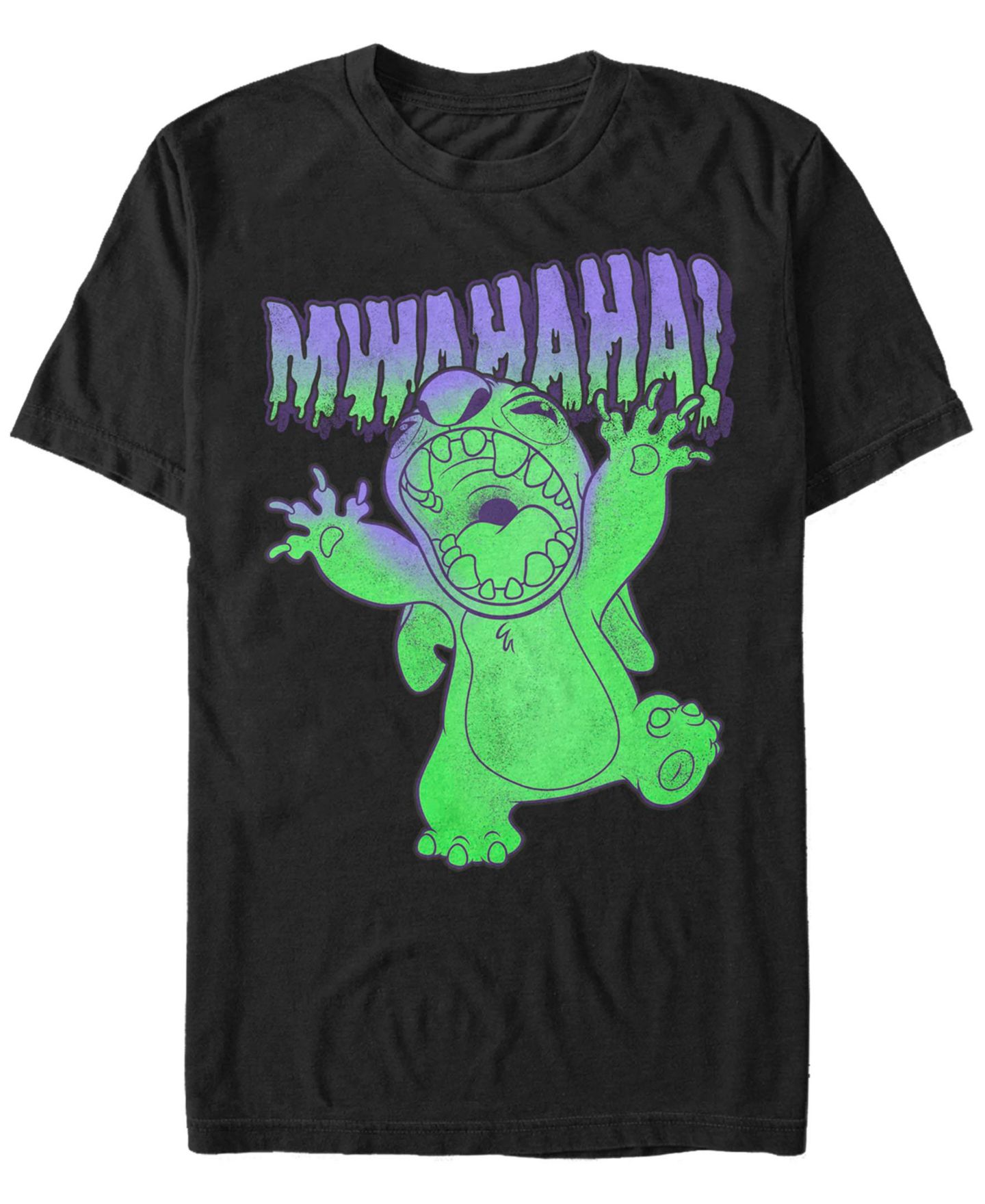 Мужская футболка Fifth Sun Lilo Stitch Mwahaha Short Sleeve, цвет: Чёрный — фото 1
