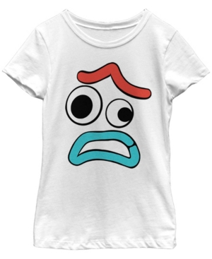 Big Girls Toy Story 4 Big Face Scared Forky Short Sleeve T-shirt